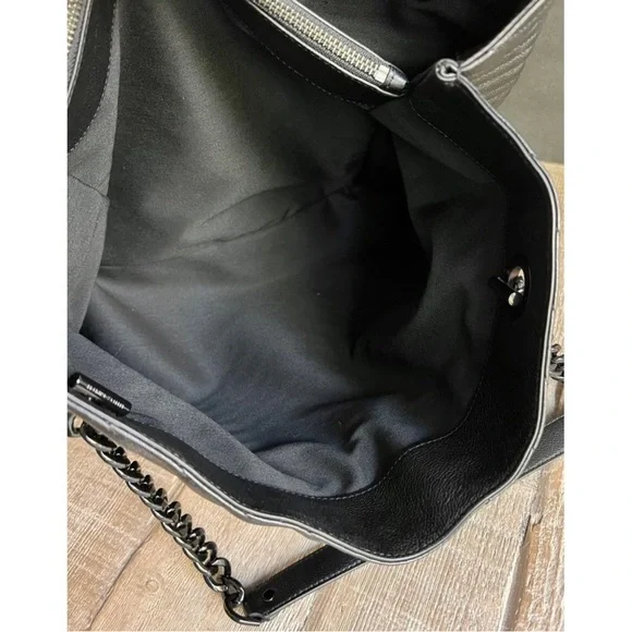 Rebecca Minkoff Black Quilted Tote - Picture 7 of 10